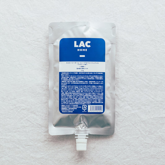 【洗顔料】シェーブ&ウォッシュジェル 210g詰め替えパウチ -ベルガモットの香り-